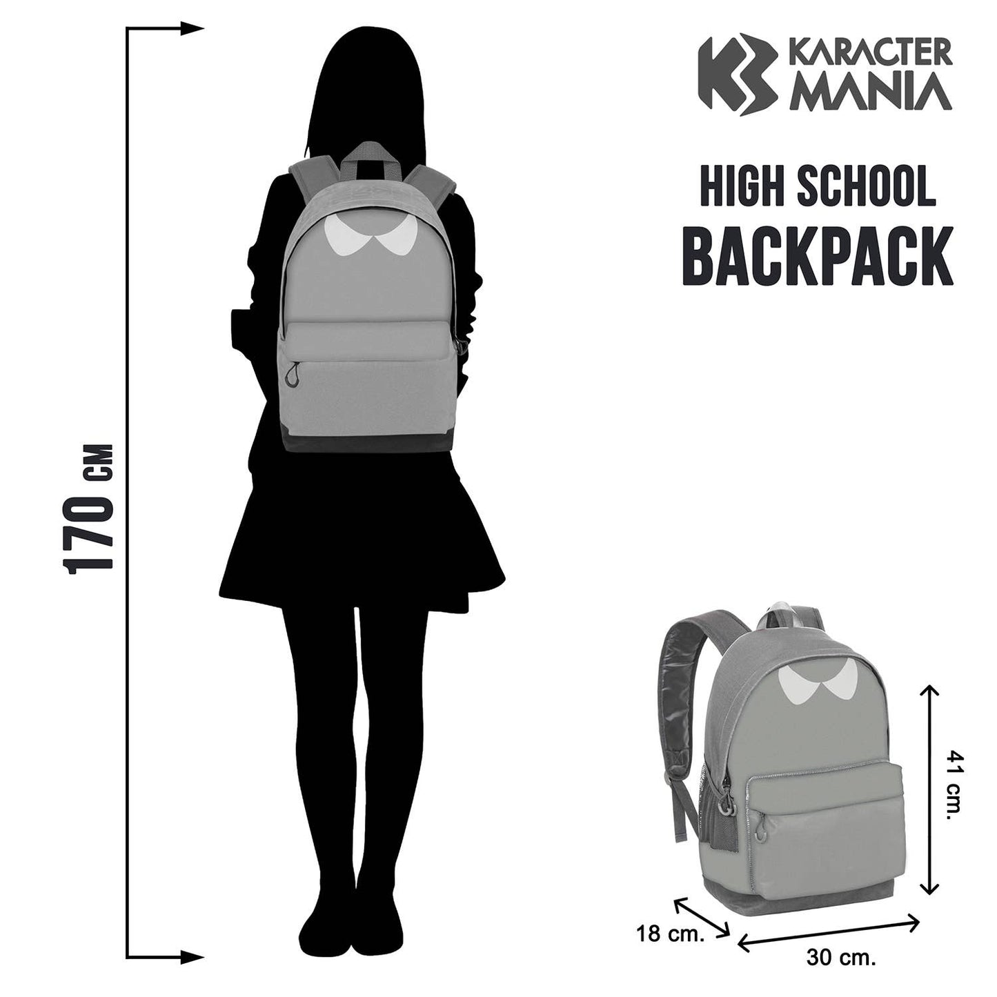 Wednesday Uniform Backpack HS FAN 2.0, Black