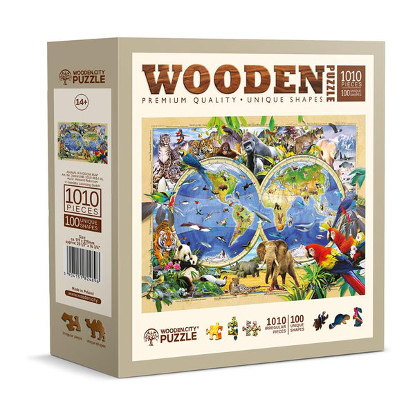 Puzzel - Kaart van het dierenrijk