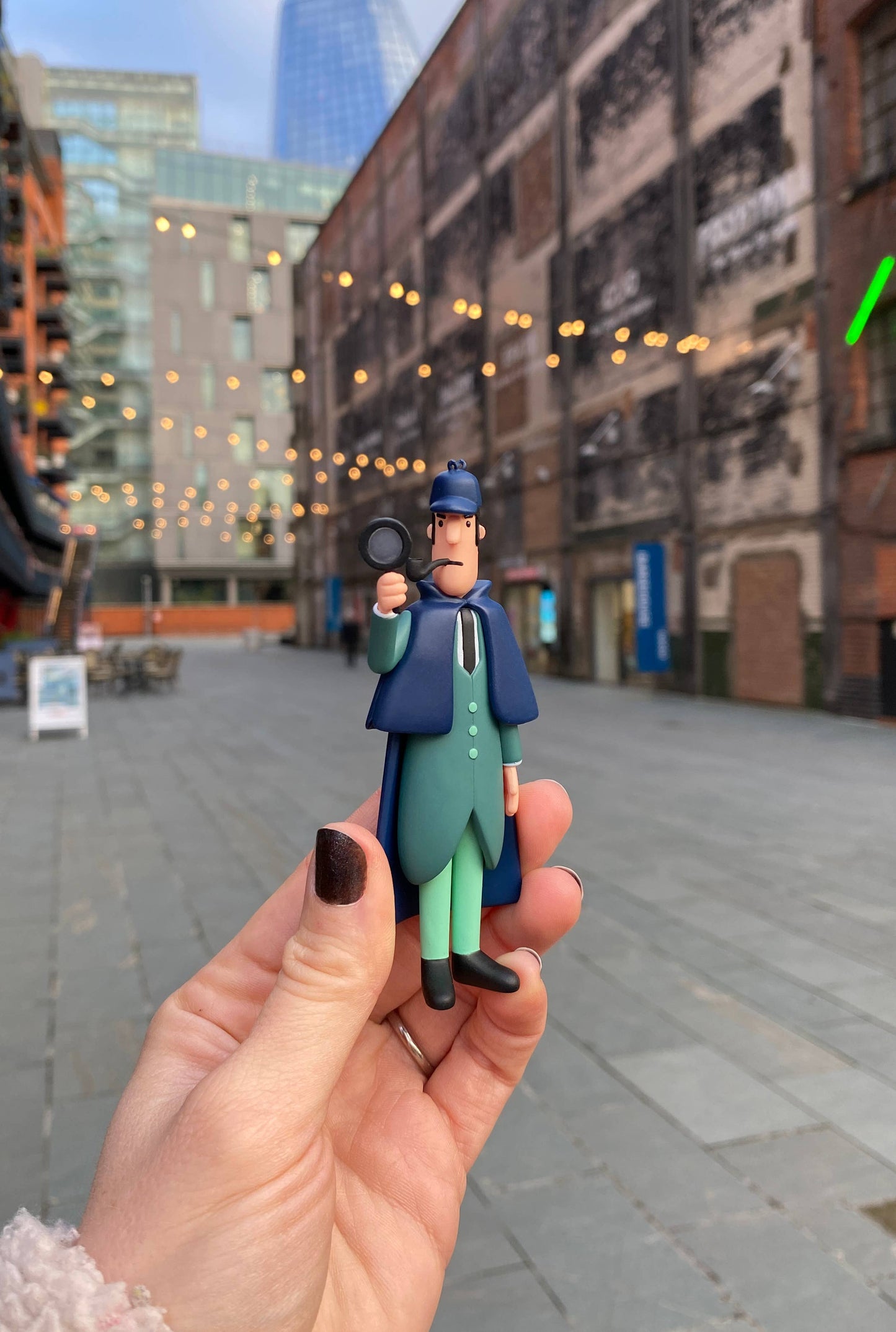 Sherlock - Estatueta colecionável de Londres para os amantes de livros literários