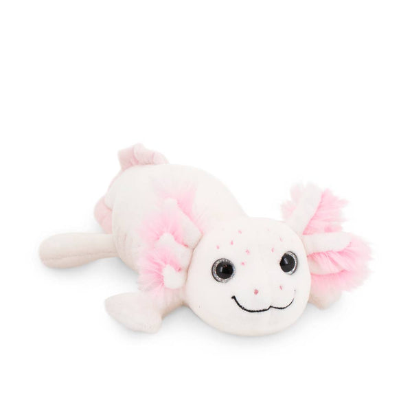 Peluche ajolote blanco, 20 cm
