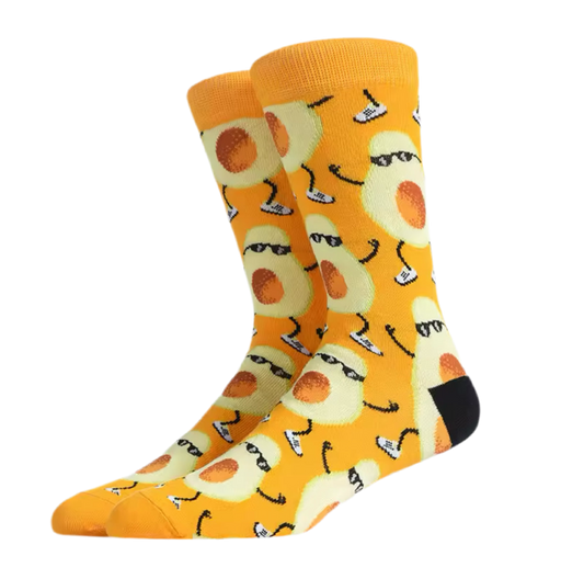 chaussettes funky avocat mrcol