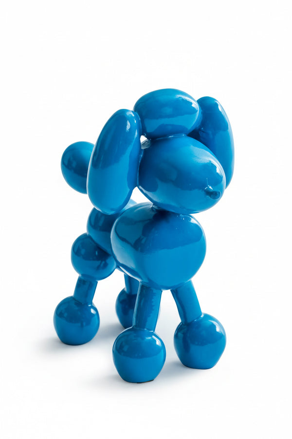 Dekorative Figur: Blauer Ballonpudel