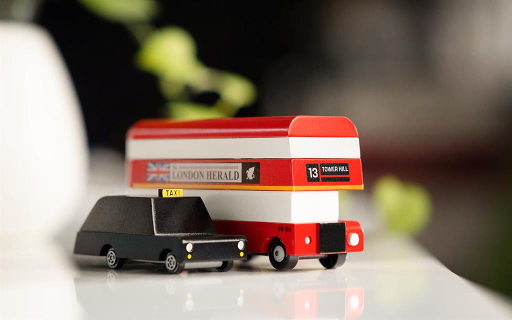 Coche de madera Candycar World - Taxi de Londres
