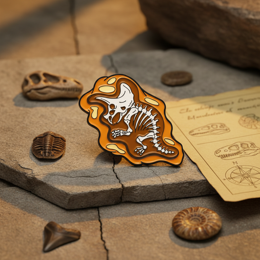 Pin's Fossil de Triceratops