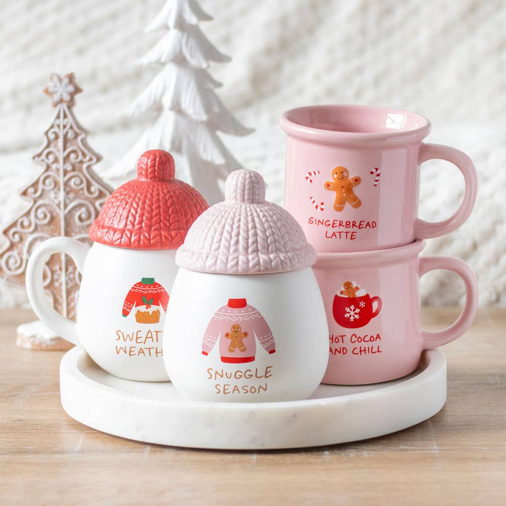 Pink Spiced Milk Christmas Mug
