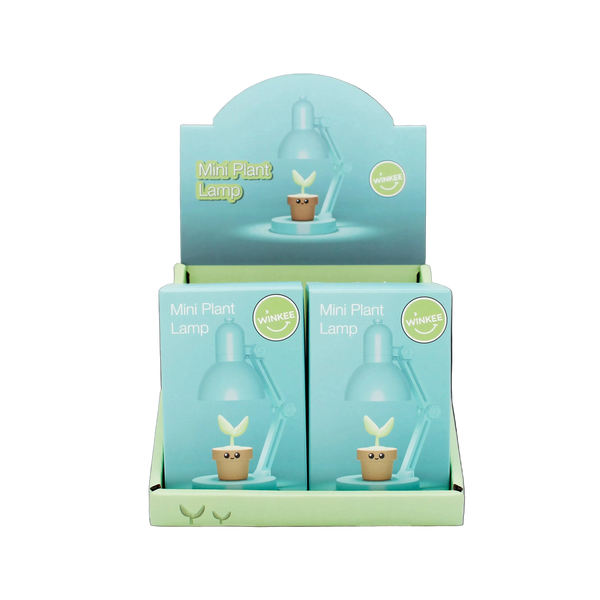 Mini lampe avec plante décorative