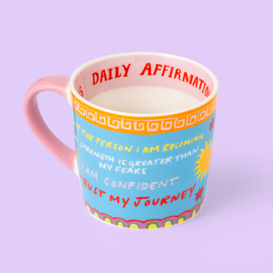 Tazza con affermazioni quotidiane