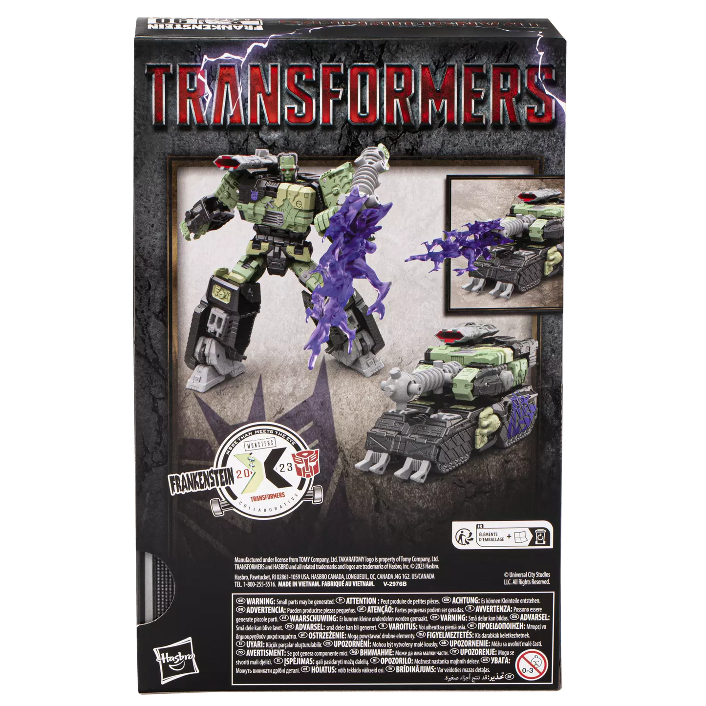 Transformers Collaborative Monstruos universales Frankenstein x Transformers Frankentron