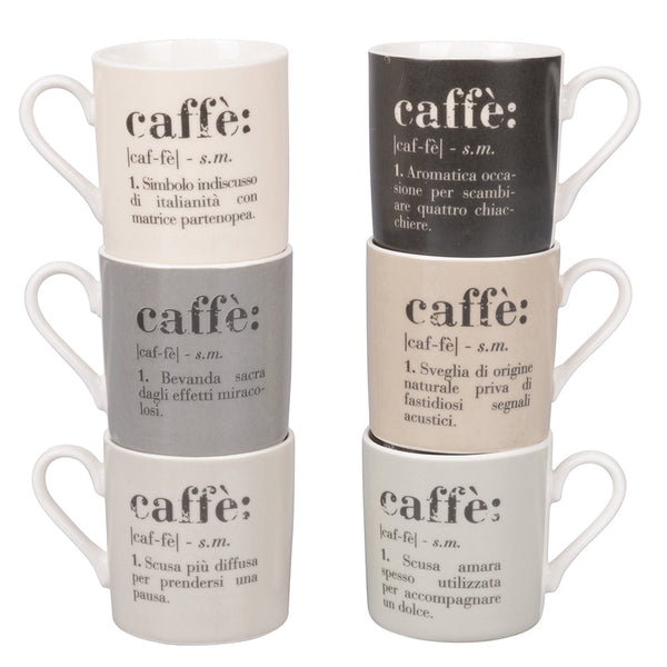 VICTIONARY CLASSIC SET 6 COFFEE CUPS # - 5906603