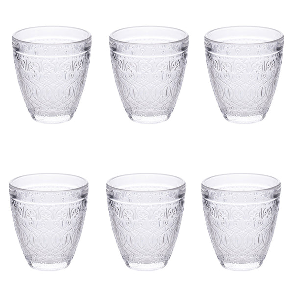 NEW MARRAKECH SET 6 WATER GLASSES TRANSP 330 ML - 5906905