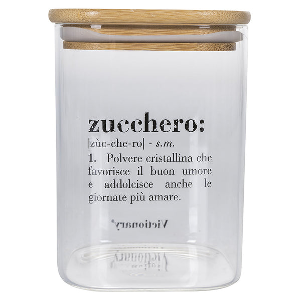 VICTIONARY SUGAR JAR GLASS BAMBOO 1L - 5906963