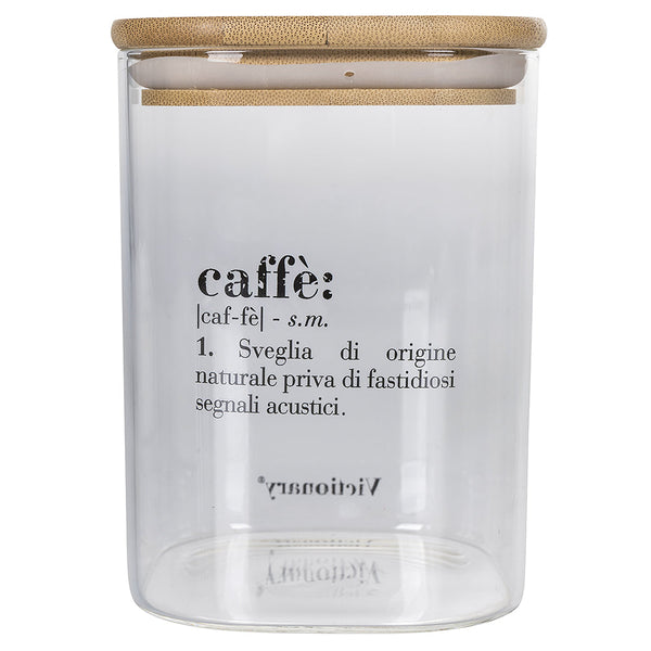 VICTIONARY COFFEE JAR GLASS BAMBOO 1L - 5906965