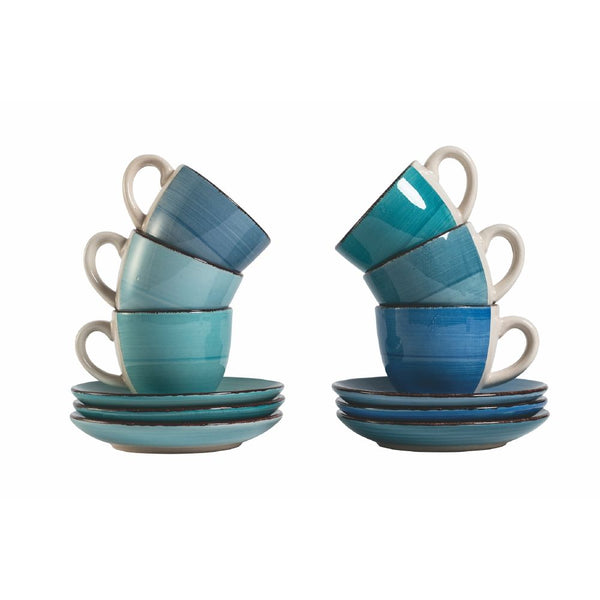 BAITA ACQUA SET 6 COFFEE CUPS WITH SAUCER - 5907226