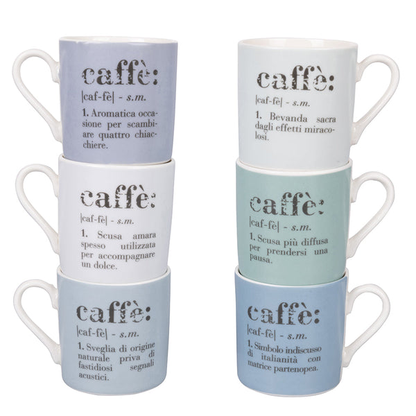 ビクショナリー コーヒーカップ 90ml 6個セット SH オーシャン - 5911848