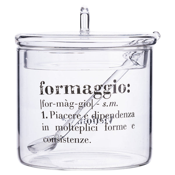 VICTIONARY CHEESE JAR SET WITH SPOON - 5914071