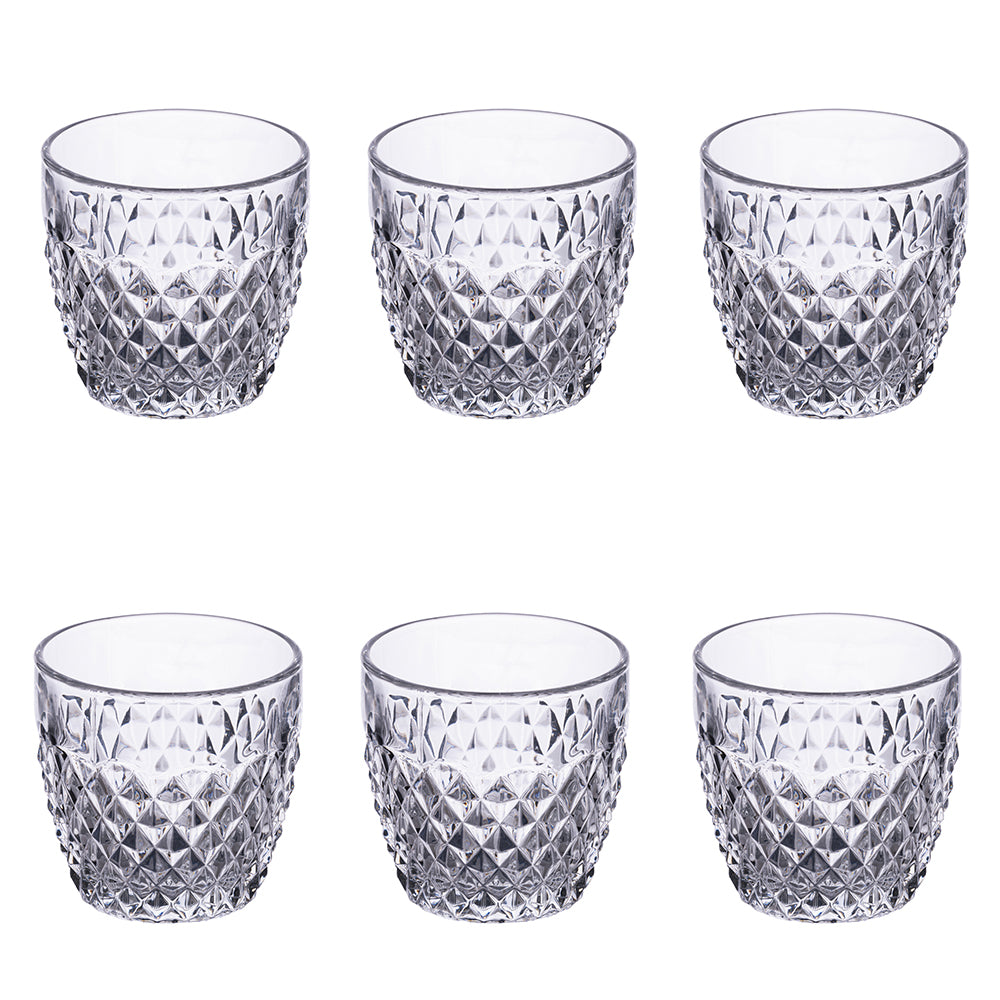 DIAMOND BALLOOM SET6 グラス トランスパレント 350 ML - 5917070