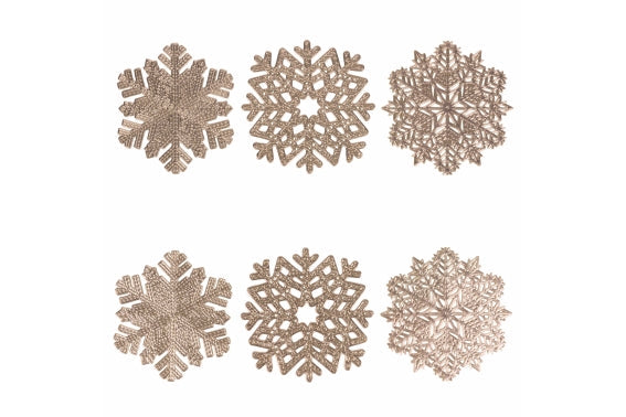 SNOWFLAKE COASTER SET 6 - 5917245