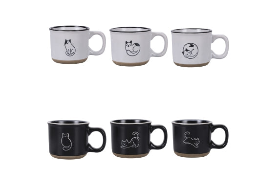 MIAO B/N SET 6 COFFEE CUPS 90 CC - 5918550