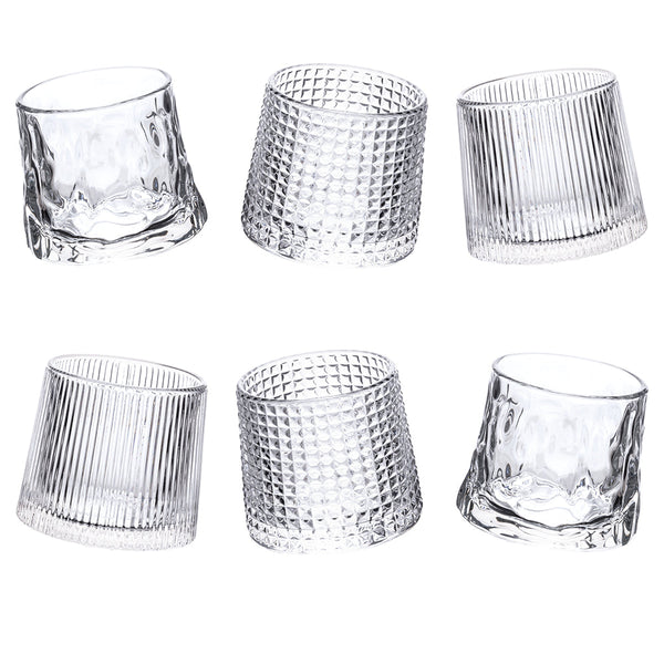 VINTAGE 6 TILTING LIQUEUR GLASSES SET - 5918553