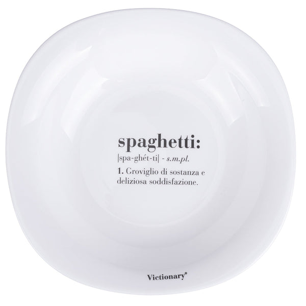 VICTIONARY SQUARED SOUP PLATE D23CM SPAGHETTI - 5920681