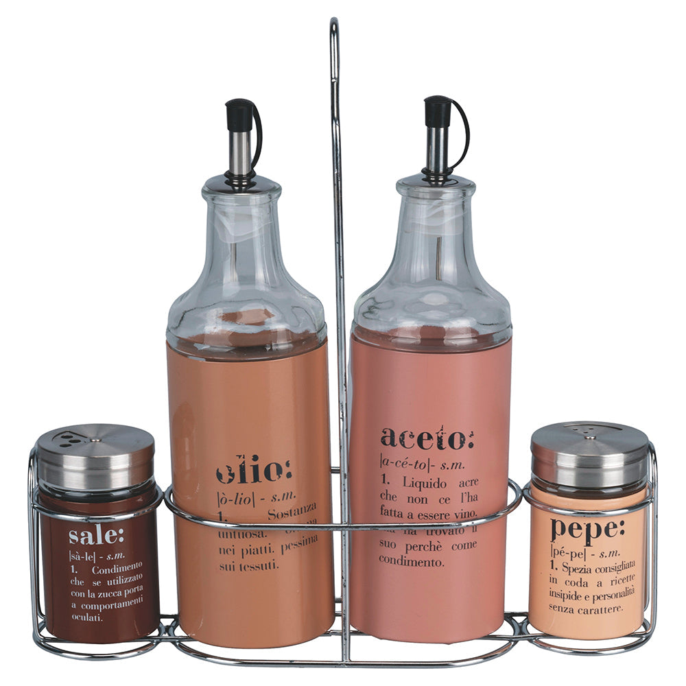 VICTIONARY MENAGE 4 PZ CHOCO + STAND - 5920969
