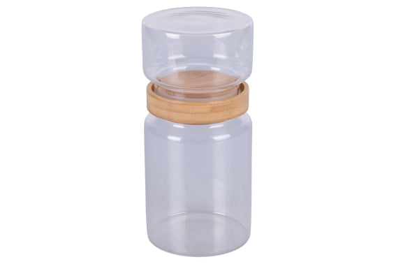 HIGH BOROSILICATED GLASS JARS / BAMBOO LID - 5921299