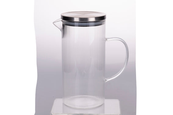 ウォーターボトル 1400ml 透明ガラス - 5921333