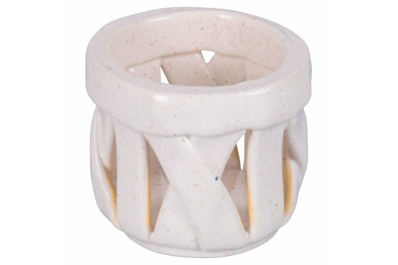 WHITE CERAMIC BASKET C - 5921348