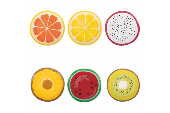 6 fruit plates FRUIT FOR ONE porcelain set 5921916