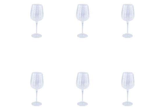 SHIRAZ 透明ゴブレット6個セット 500ML - 5925108