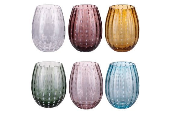 シラーズ ウォーターグラス 525ml アソート 6個セット - 5925115