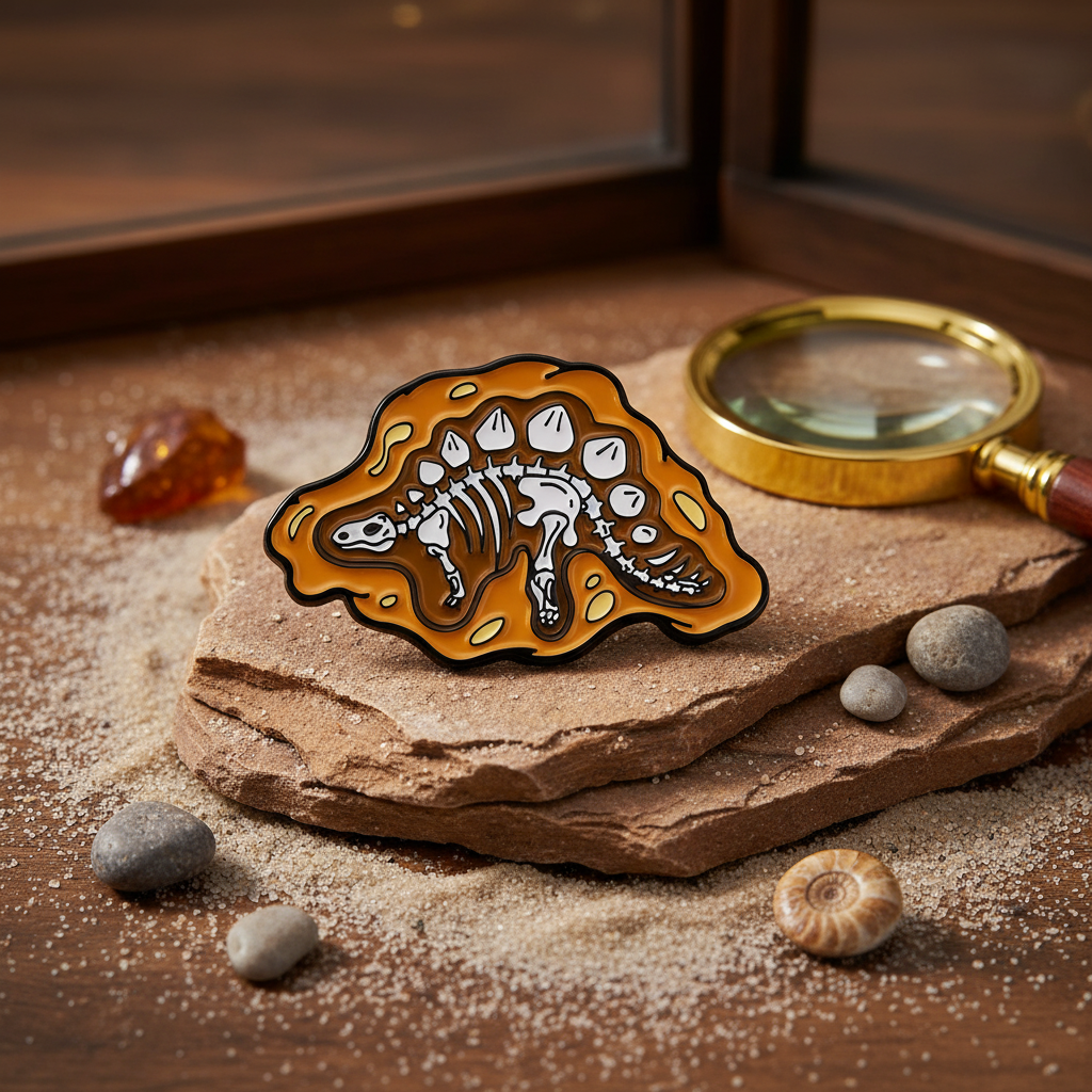 Pin's Fossil de Stegosaurs