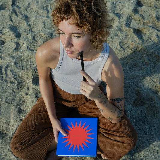 Carnet de Notes Aléatoires Bleu Helio Ferretti Vue 1