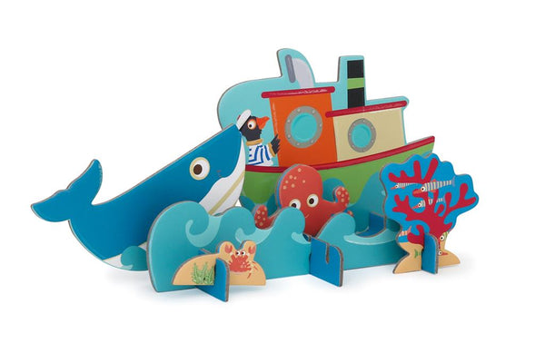 3D-puzzelspel - Oceaan