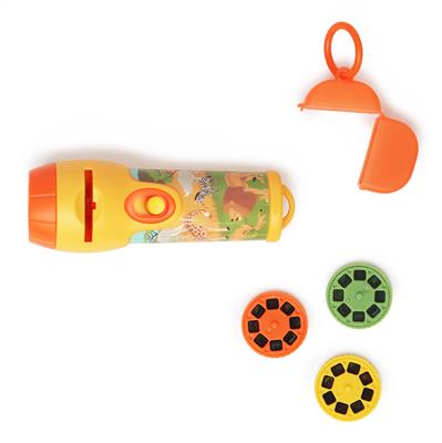 Scratch Classics: LAMPE DE POCHE & PROJECTEUR / ANIMAUX SAUVAGES diam.4x12cm, avec 3 disques interchangeables, 8 photos par disque, dans une petite boîte de rangement, fonctionne sur 2xpiles AA (non incl.), en boîte, 3+