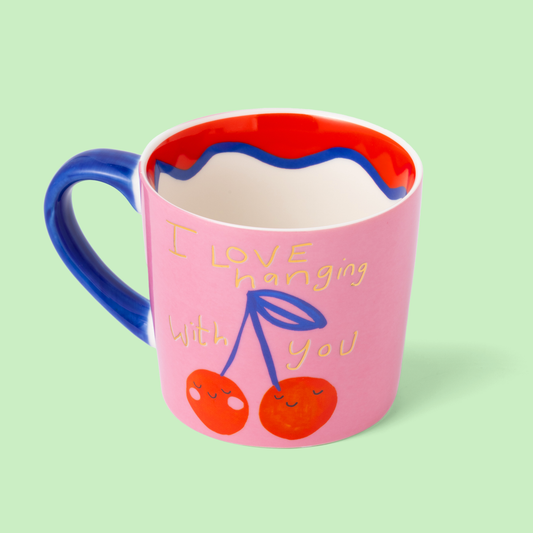 Mug Cerises « J’aime sortir avec toi »