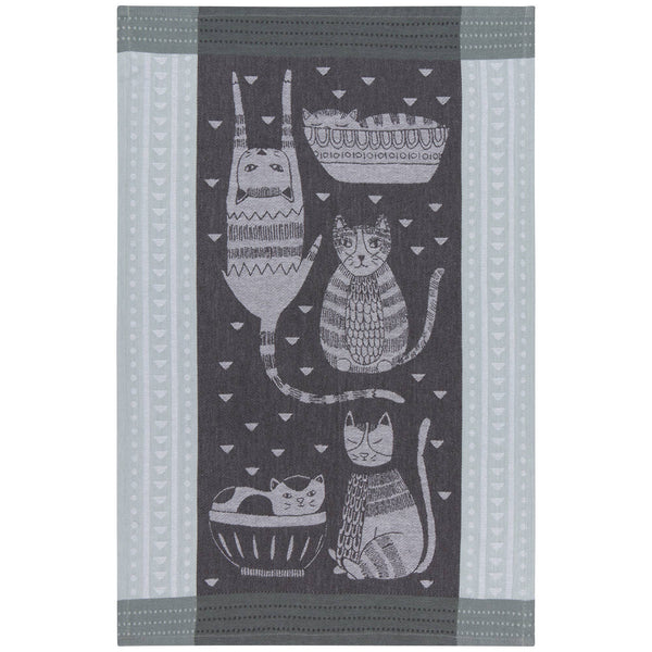 Paño de cocina jacquard Purr Party