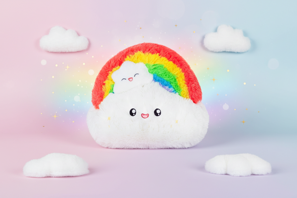 Mini peluche arcoíris aplastable