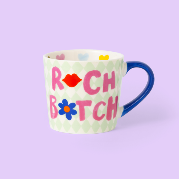 Mug Girly « R*ch B*tch »