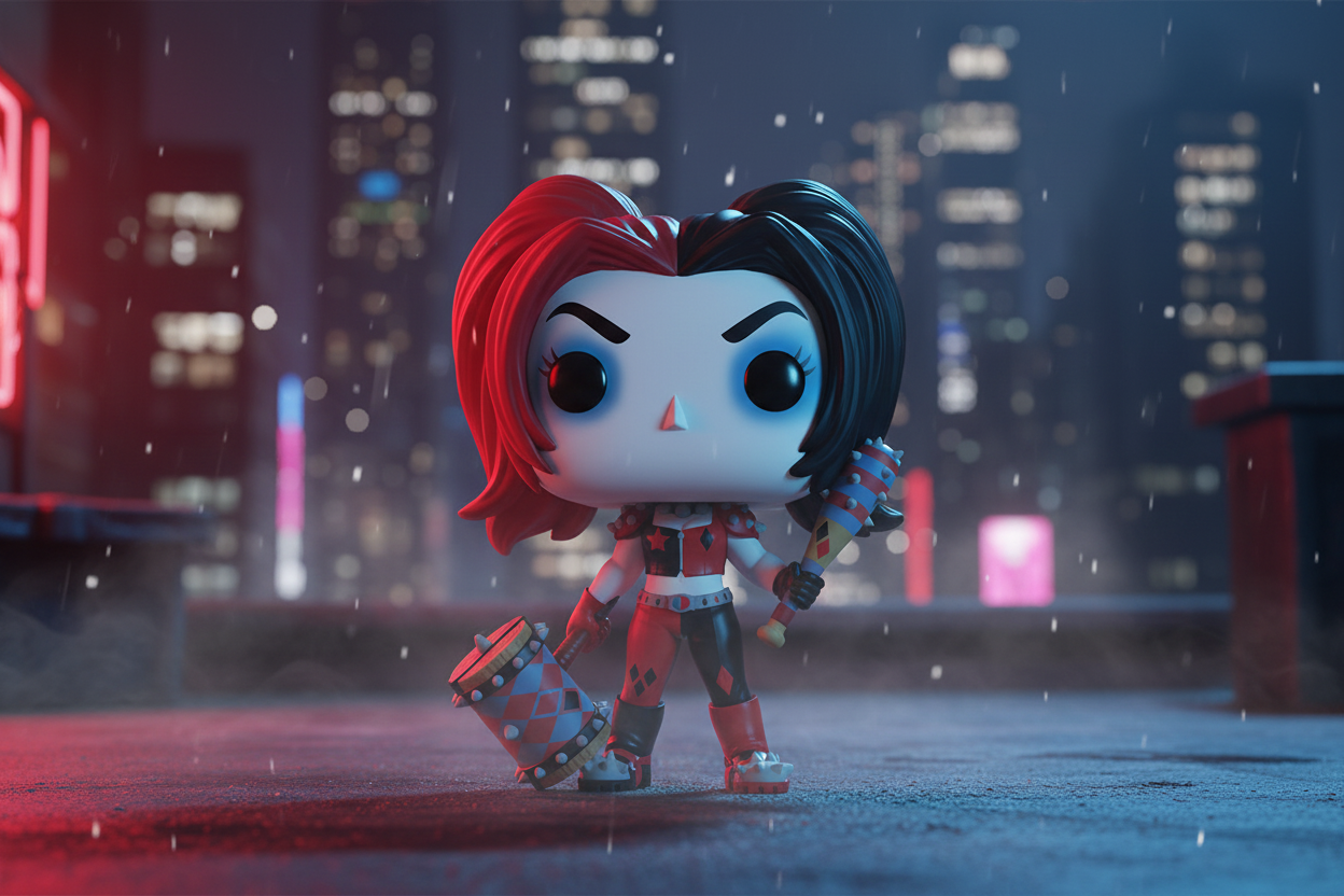 Pop! Harley Quinn with weapons