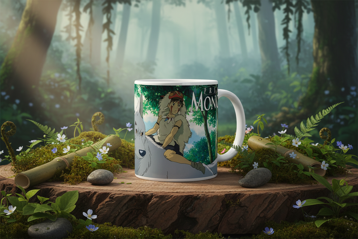 Caneca do Studio Ghibli - Princesa Mononoke