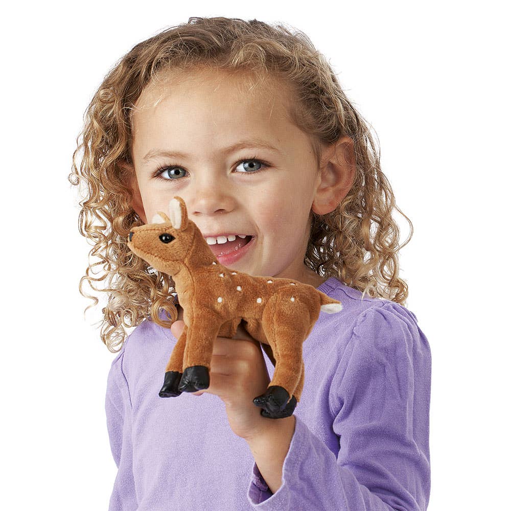 Marionnette à main Mini Deer 2760/Mini Fawn Folkmanis réaliste