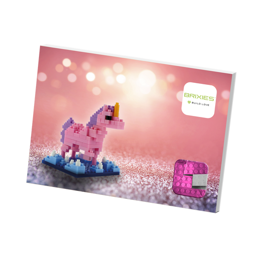BRIXIES Unicorn postcard