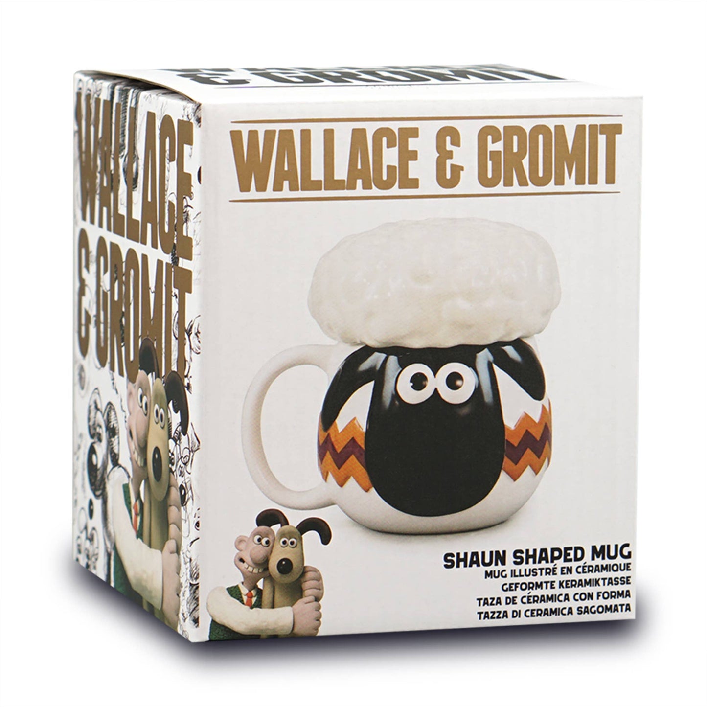 3D mug with lid Wallace & Gromit - Shaun