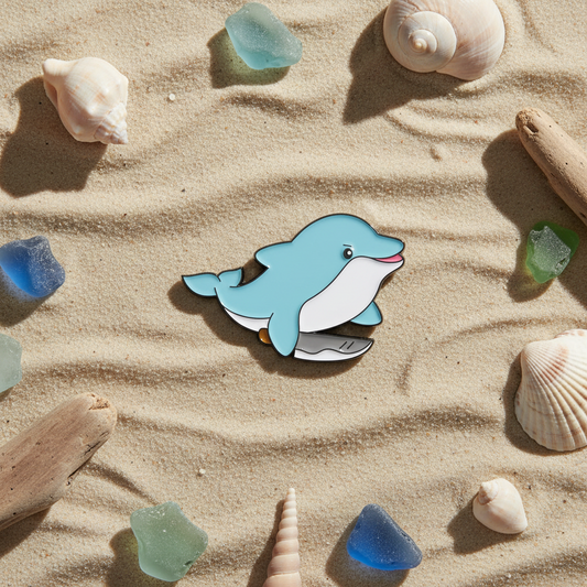 Delfín con alfiler de cuchillo