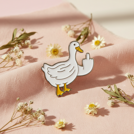 Pin's Canard Blanc Blanc Duck Off