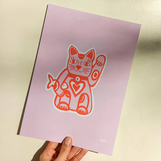 Affiche « Chat Chanceux » - le Chat Chanceux