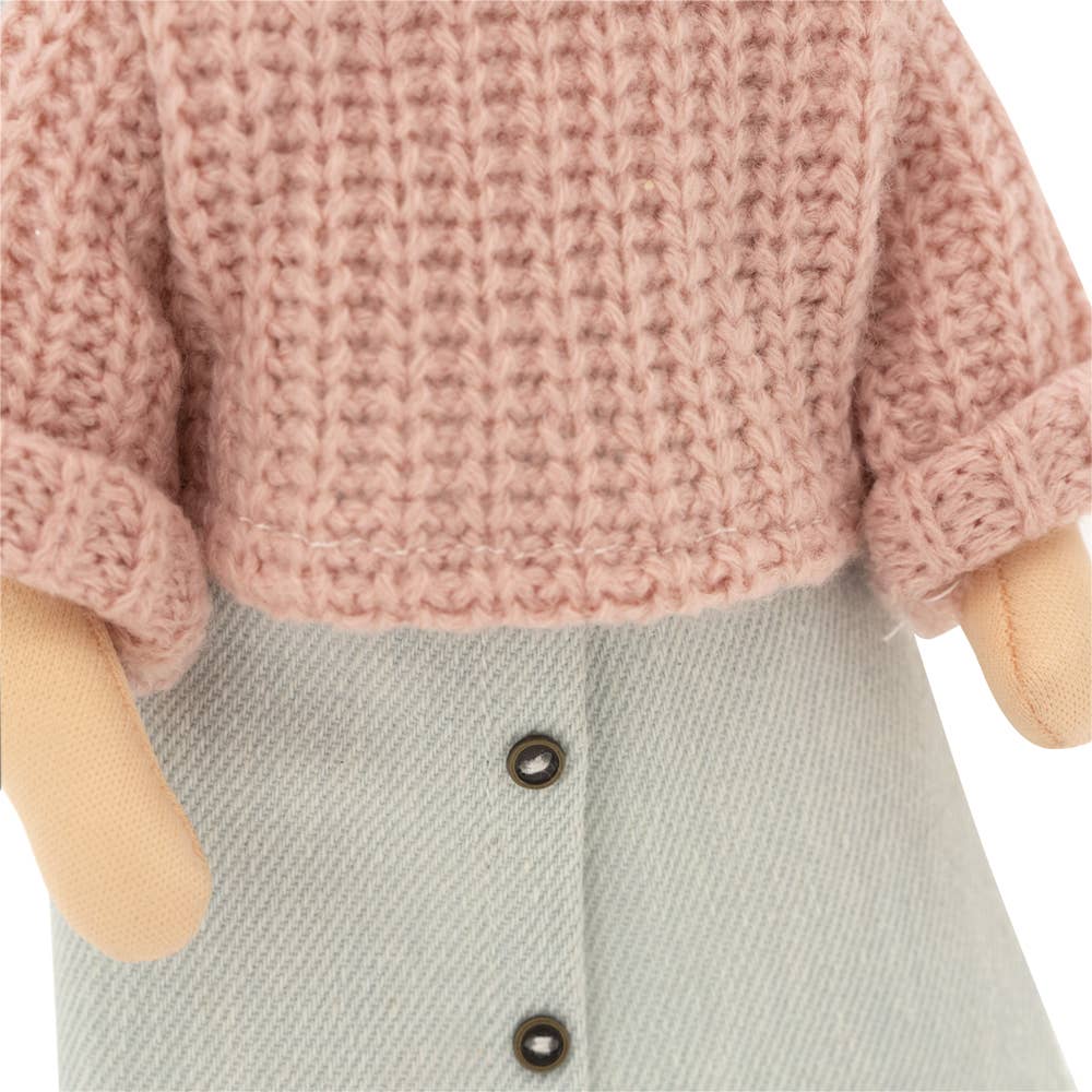 Poupée Sophie avec jupe en jean 32 cm