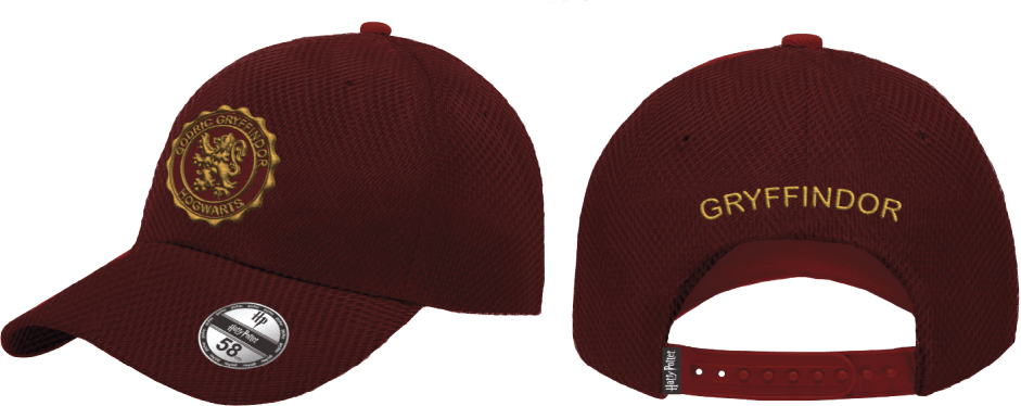 casquette harry potter gryffondor logo or cotton division