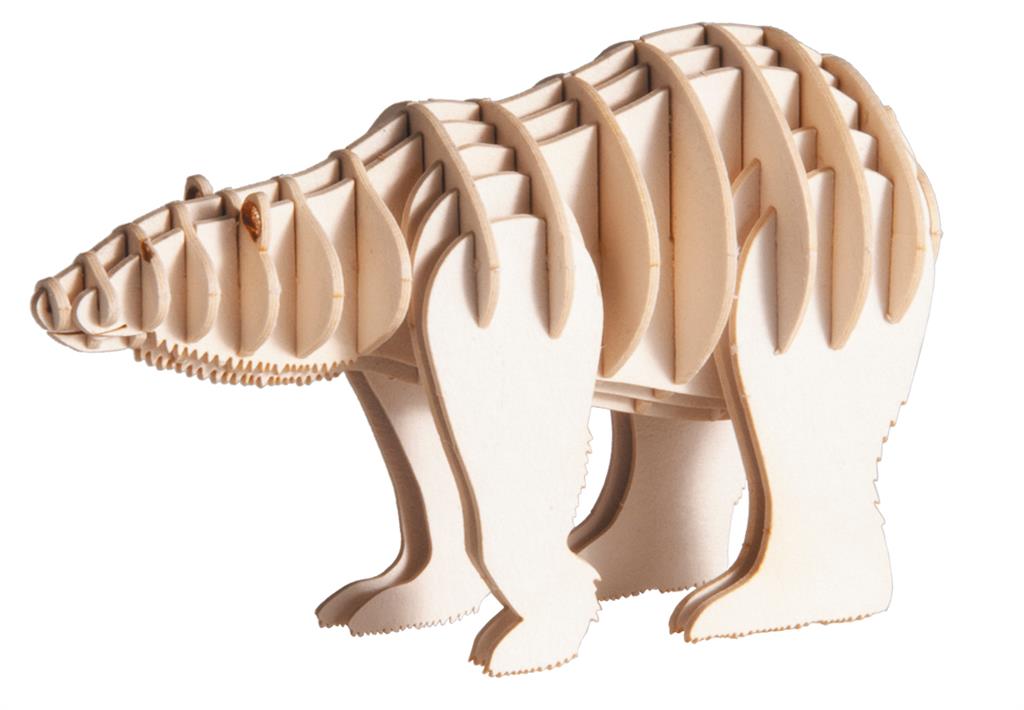 Modelo de papel 3D - Oso polar